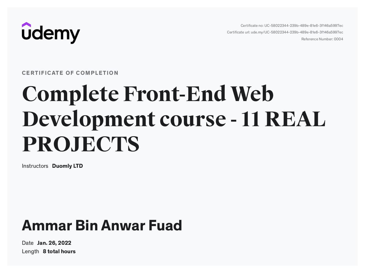 Complete Front-End Web Development course - 11 REAL PROJECTS
