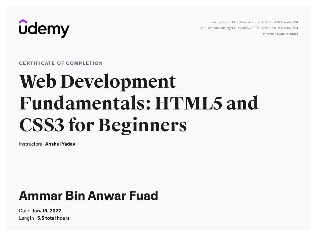 Web Development Fundamentals: HTML5 and CSS3 for Beginners